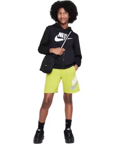 NIKE SUDADERA CON CAPUCHA EN PARA NINAS NEGRO