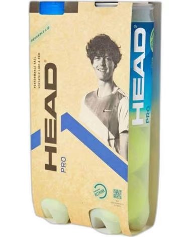 HEAD HEAD TENNISSCHLÄGERBÄLLE PRO, 4ER-PACK, UNISEX, GELB AMARILLO