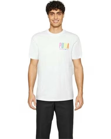 PUMA CAMISETA PUMA ESSENTIALS LOGO HOMBRE BLANCO BLANCO
