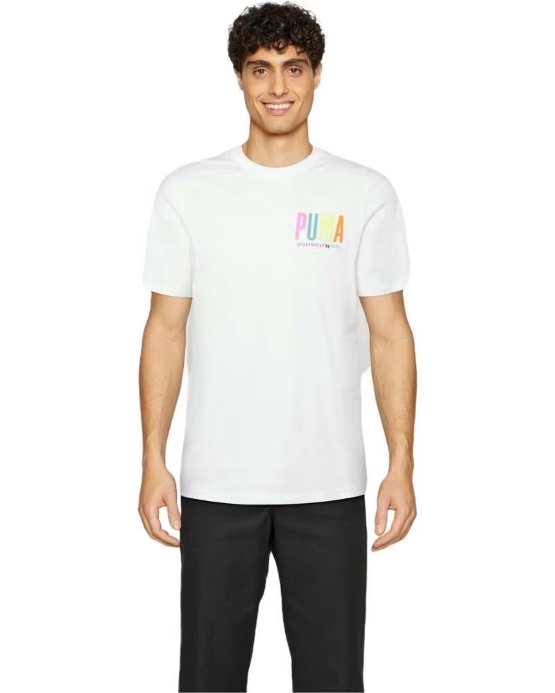 PUMA CAMISETA PUMA ESSENTIALS LOGO HOMBRE BLANCO BLANCO