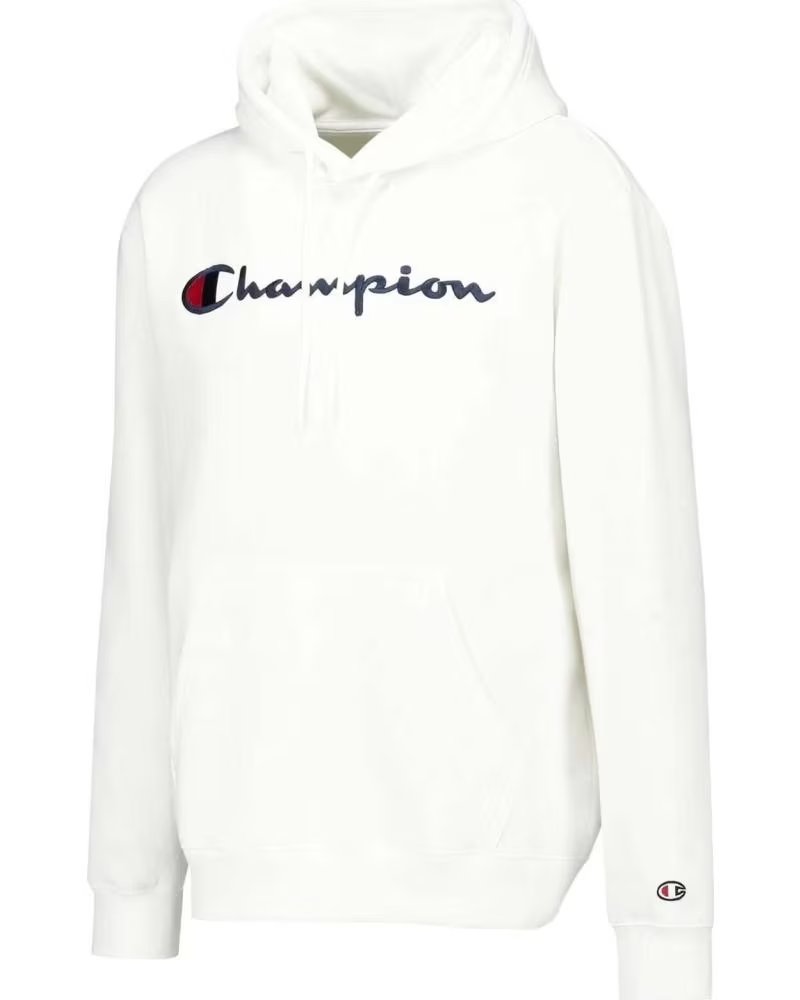 CHAMPION SWEAT À CAPUCHE CHAMPION LOGO POUR HOMME BLANCO