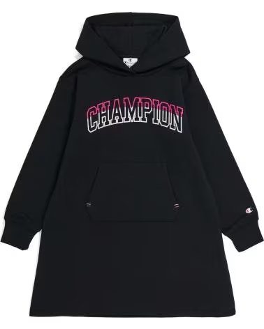 CHAMPION VESTIDO CON CAPUCHA CHAMPION PARA NIÑA NEGRO NEGRO