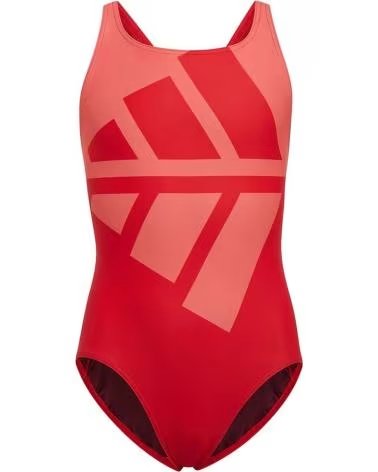 ADIDAS COSTUME DA BAGNO SPORTIVO ADIDAS PER BAMBINI UNISEX ROSSO ROJO