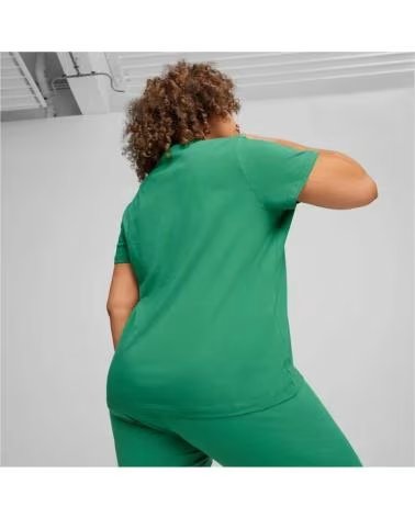 PUMA CAMISETA PUMA DE MANGA CORTA CON LOGO PARA MUJER VERDE