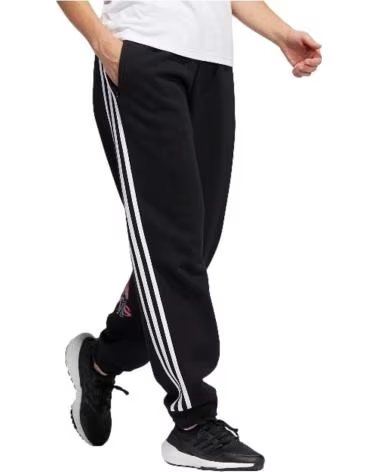 ADIDAS PANTALONI LUNGHI ADIDAS ESSENTIALS CON 3 STRISCE DA DONNA NEGRO