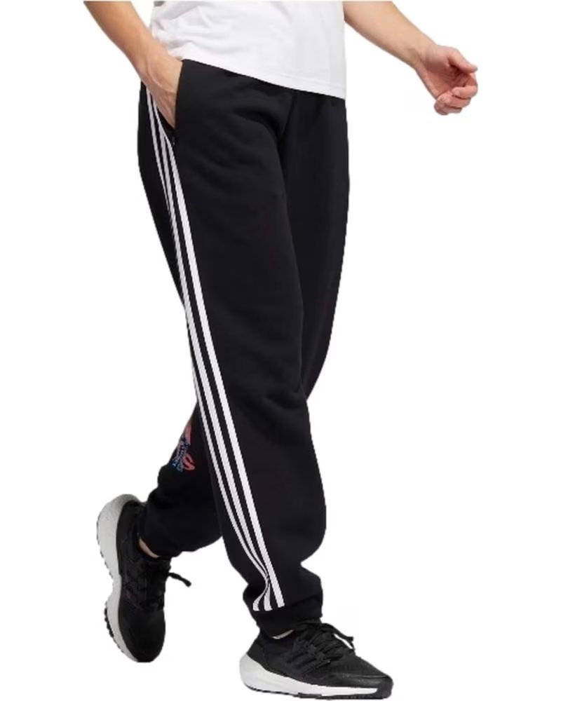 ADIDAS PANTALONI LUNGHI ADIDAS ESSENTIALS CON 3 STRISCE DA DONNA NEGRO