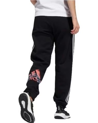 ADIDAS PANTALONI LUNGHI ADIDAS ESSENTIALS CON 3 STRISCE DA DONNA NEGRO
