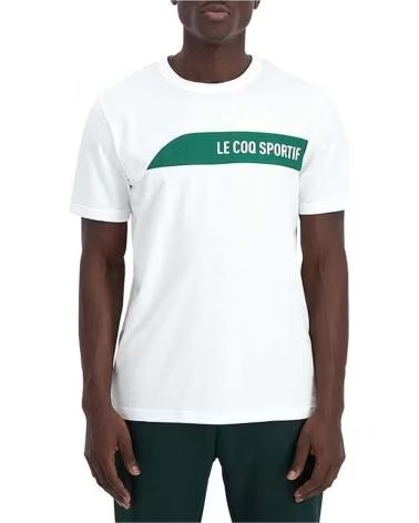 LE COQ SPORTIF LE COQ SPORTIF SAISON 2 T-SHIRT WEISS MIT LOGO BLANCO