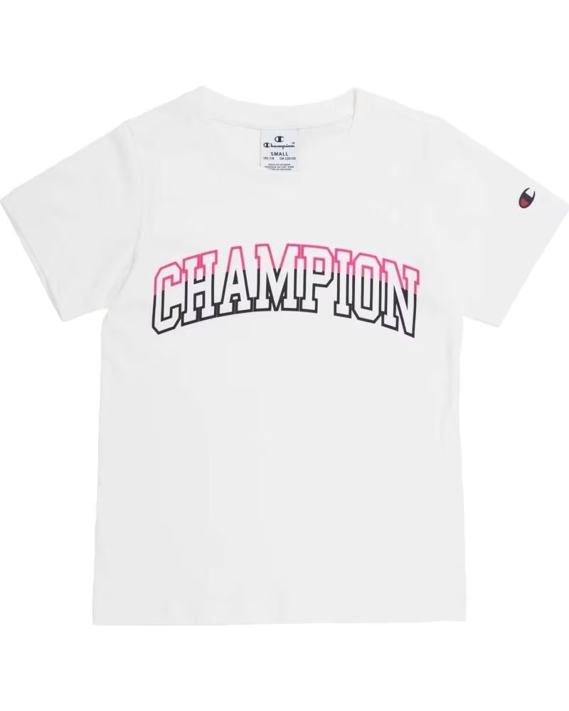 CHAMPION CAMISETA DE MANGA CORTA EN PARA NINAS BLANCO