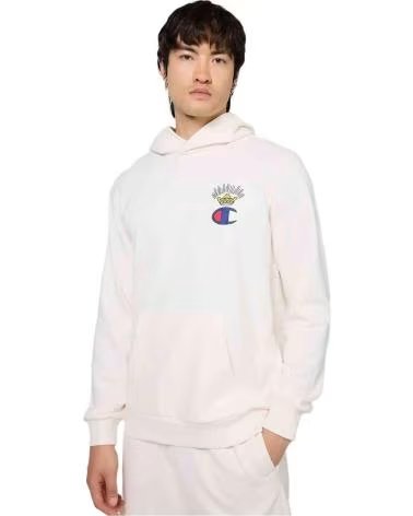 CHAMPION CHAMPION HOODIE FOR MEN BEIGE