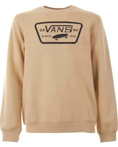 VANS OFF THE WALL FELPA VANS "FULL PATCH" DA UOMO IN BEIGE BEIGE