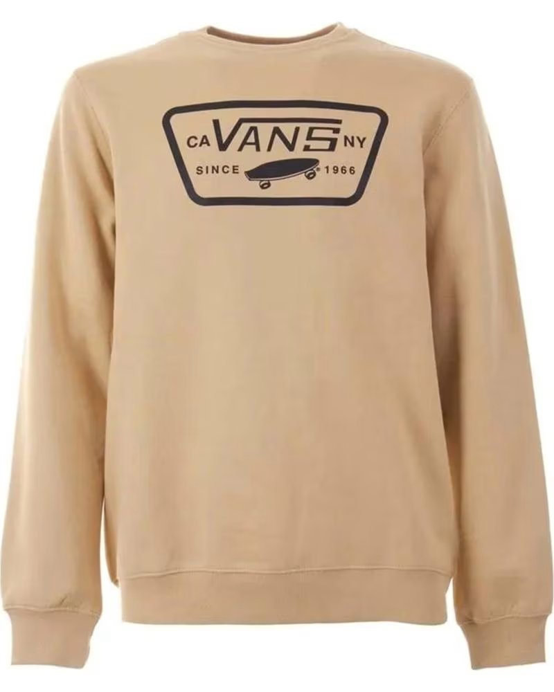 VANS OFF THE WALL FELPA VANS "FULL PATCH" DA UOMO IN BEIGE BEIGE
