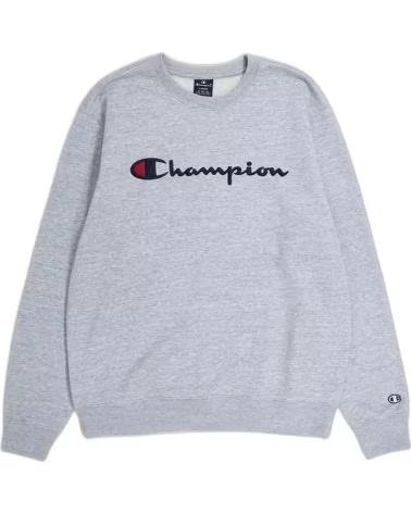 CHAMPION FELPA GIROCOLLO CON LOGO CHAMPION DA UOMO GRIGIA GRIS