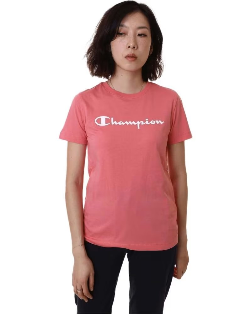 CHAMPION CAMISETA DE MANGA CORTA EN PARA MUJER ROSA