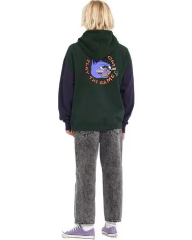 VOLCOM MOLETOM COM CAPUZ VOLCOM INFANTIL "PLAY THE GAME" MULTICOLOR
