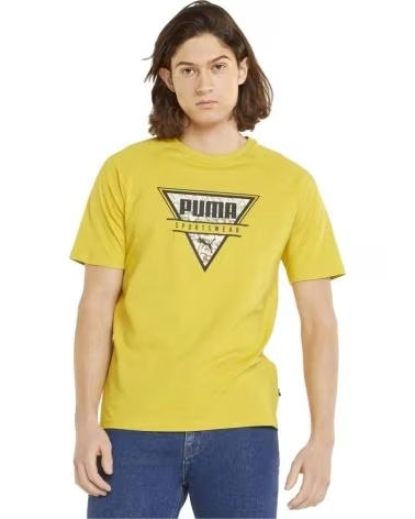 PUMA PUMA MEN´S SHORT SLEEVE T-SHIRT YELLOW AMARILLO