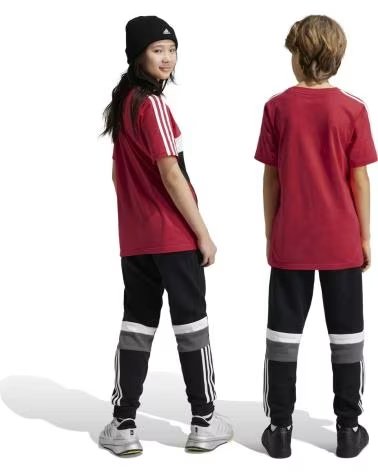ADIDAS PANTALONI SPORTIVI ADIDAS ESSENTIALS BAMBINO NERO NEGRO
