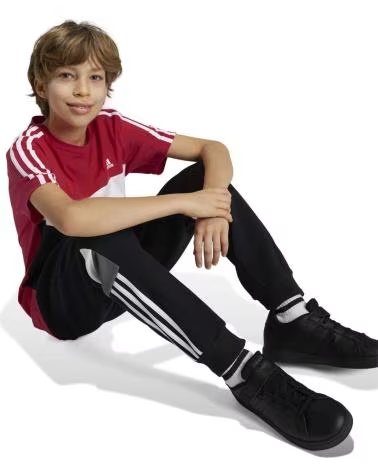 ADIDAS PANTALONI SPORTIVI ADIDAS ESSENTIALS BAMBINO NERO NEGRO