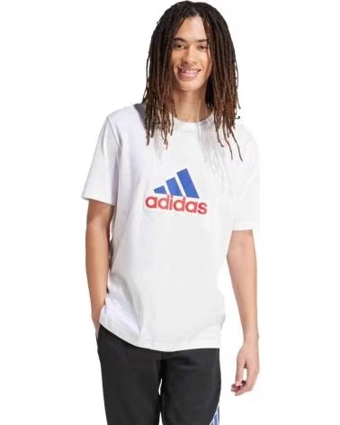 ADIDAS MAGLIETTA ADIDAS CON LOGO GRANDE DA UOMO BLANCO