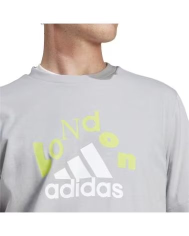 ADIDAS CAMISETA ADIDAS ESSENTIALS LOGO MANGA CORTA HOMBRE GRIS GRIS