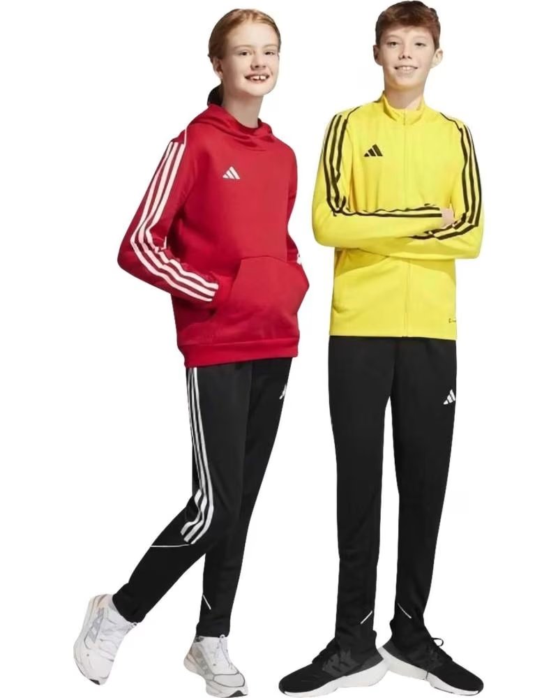 ADIDAS PANTALONI SPORTIVI ADIDAS ESSENTIALS 3 STRISCE PER BAMBINI NEGRO