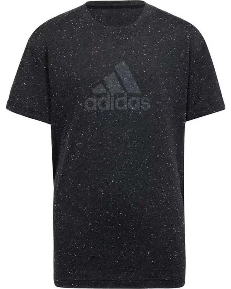 ADIDAS ADIDAS SHORT SLEEVE T-SHIRT WITH LOGO NEGRO