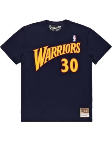 MITCHELL  NESS MITCHELL & NESS MEN´S GOLDEN STATE WARRIORS STEPHEN CURRY 30 T-SHIRT NAVY NEGRO