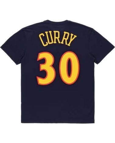 MITCHELL  NESS MITCHELL & NESS MEN´S GOLDEN STATE WARRIORS STEPHEN CURRY 30 T-SHIRT NAVY NEGRO