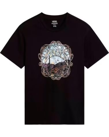 VANS OFF THE WALL CAMISETA VANS "OFF THE WALL" NEGRA MANGA CORTA PARA MUJER NEGRO