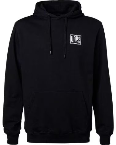 VANS OFF THE WALL FELPA CON CAPPUCCIO VANS OFF THE WALL NERA DA UOMO NEGRO
