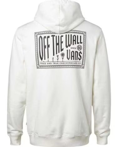 VANS OFF THE WALL SWEAT À CAPUCHE VANS OFF THE WALL POUR HOMME BLANCO