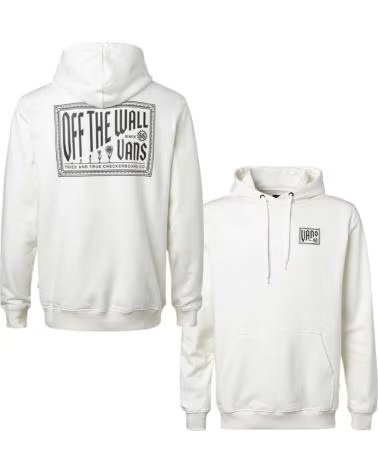 VANS OFF THE WALL SWEAT À CAPUCHE VANS OFF THE WALL POUR HOMME BLANCO