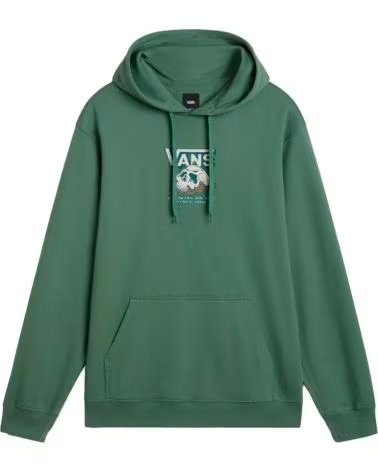 VANS OFF THE WALL FELPA CON CAPPUCCIO VANS OFF THE WALL DA UOMO VERDE VERDE