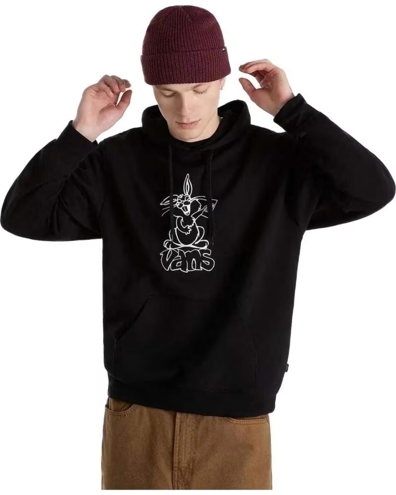 VANS OFF THE WALL MOLETOM COM CAPUZ VANS OFF THE WALL PRETO MASCULINO NEGRO