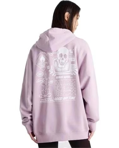 VANS OFF THE WALL VANS "OFF THE WALL" KAPUZENPULLOVER UNISEX ROSA ROSA