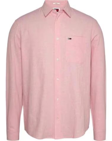 TOMMY HILFIGER CAMICIA TOMMY HILFIGER A MANICHE LUNGHE DA UOMO IN ROSA ROSA
