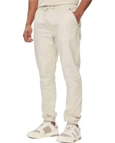 TOMMY HILFIGER PANTALONE LUNGO TOMMY HILFIGER BEIGE DA UOMO BEIGE