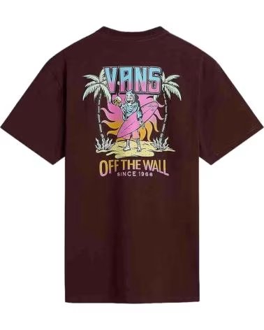 VANS OFF THE WALL CAMISETA VANS "OFF THE WALL" MANGA CORTA PARA HOMBRE MARRON