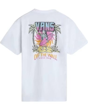 VANS OFF THE WALL VANS OFF THE WALL "PARADISE" KURZARMSHIRT FÜR HERREN BLANCO