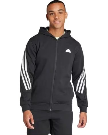 ADIDAS VESTE ADIDAS ZIPPÉE POUR HOMME NEGRO