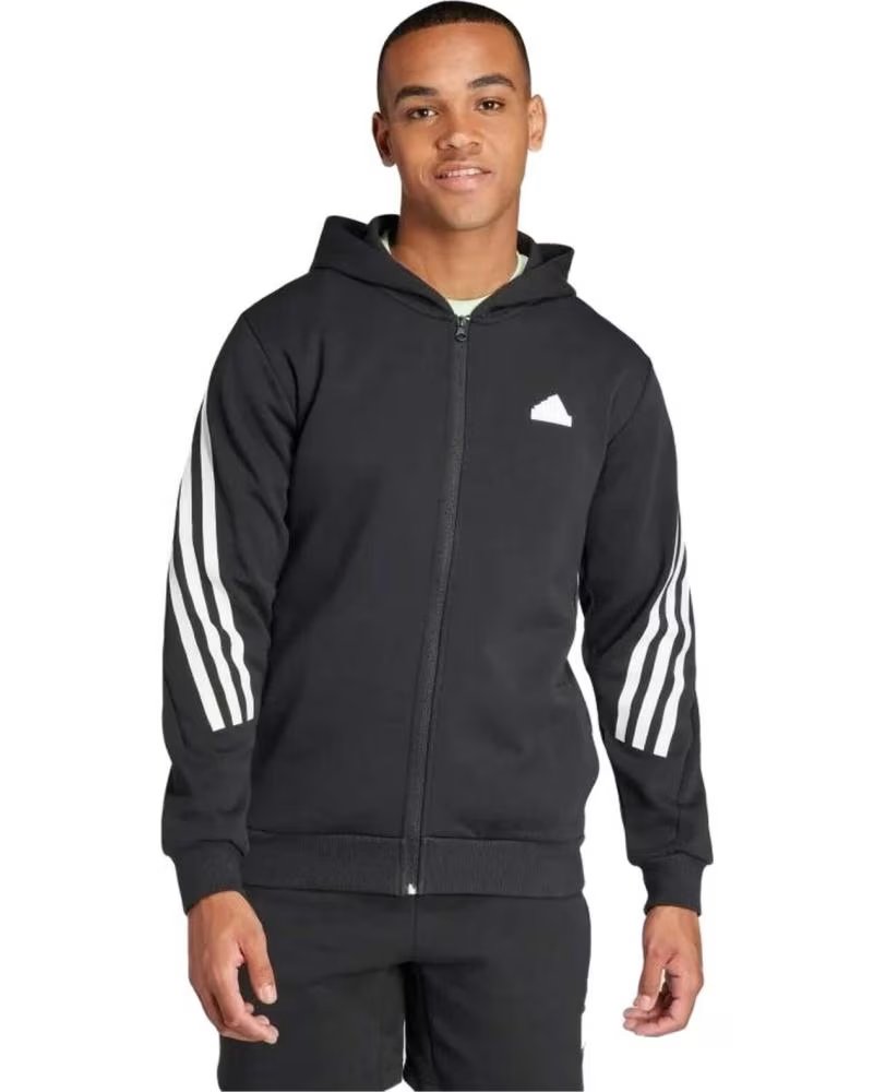 ADIDAS VESTE ADIDAS ZIPPÉE POUR HOMME NEGRO