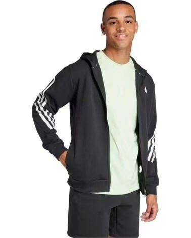 ADIDAS VESTE ADIDAS ZIPPÉE POUR HOMME NEGRO