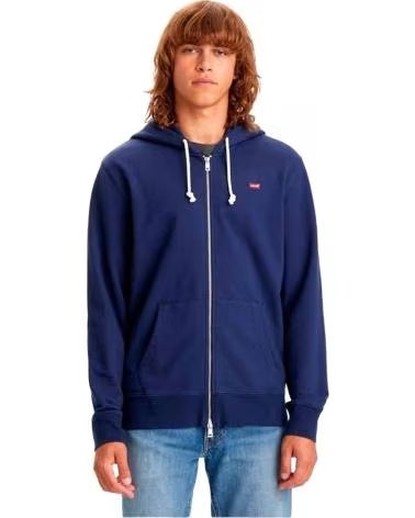 LEVIS FELPA CON CAPPUCCIO CON ZIP LEVI´S DA UOMO AZUL