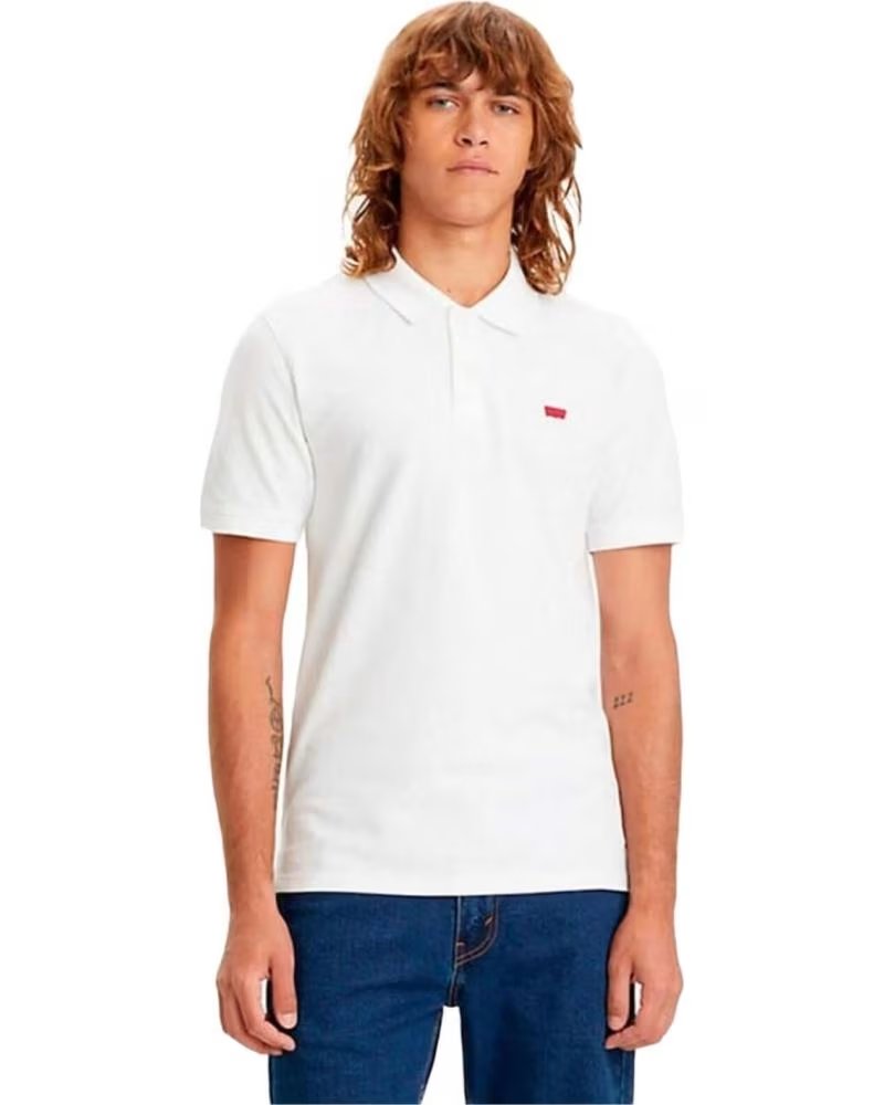 LEVIS POLO A MANICHE CORTE LEVI´S DA UOMO BLANCO