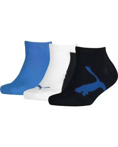 PUMA PACK 3 PARES DE MEIAS ESPORTIVAS CANO CURTO PUMA AZUL