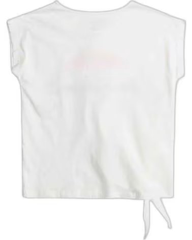 ROXY T-SHIRT A MANICHE CORTE ROXY DA DONNA CON NODO FRONTALE BLANCO