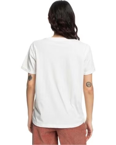 ROXY ROXY NOON OCEAN T-SHIRT FOR WOMEN WHITE BLANCO