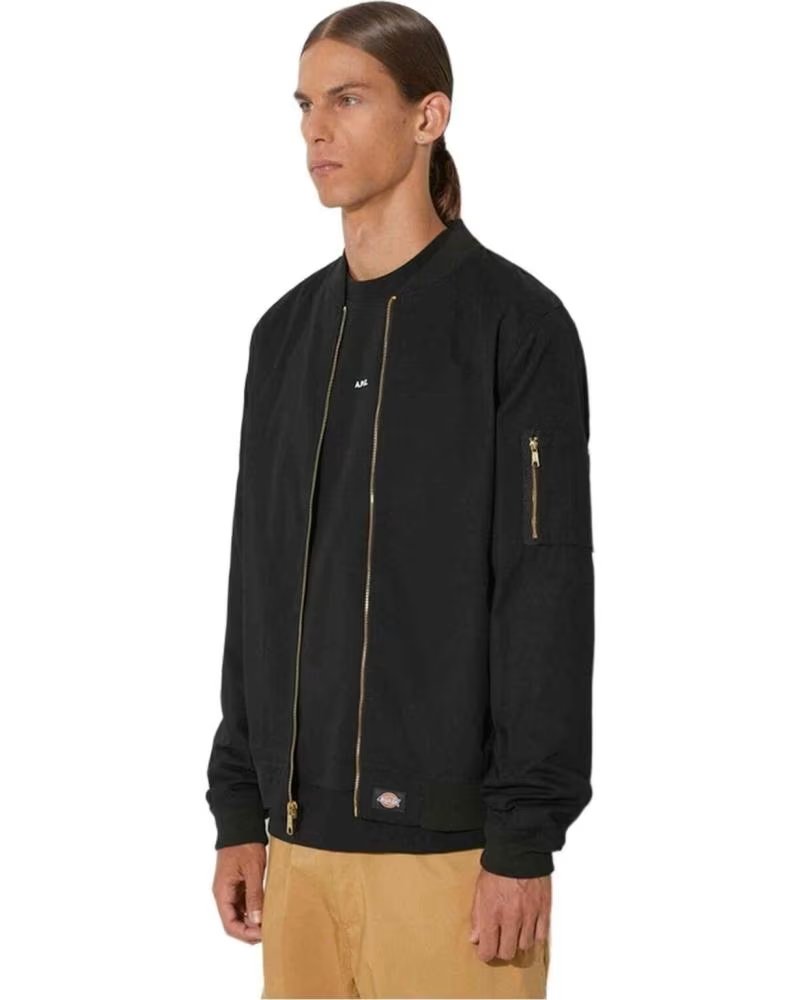 DICKIES GIACCA BOMBER DICKIES DA UOMO IN NERO NEGRO