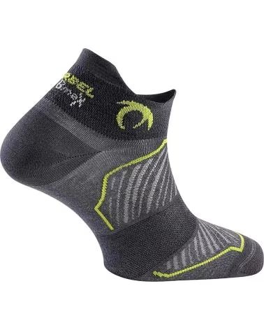 LURBEL NIEDRIGE SPORTSOCKEN LURBEL ANTHRAZIT UND LIMETTENGRÜN GRIS