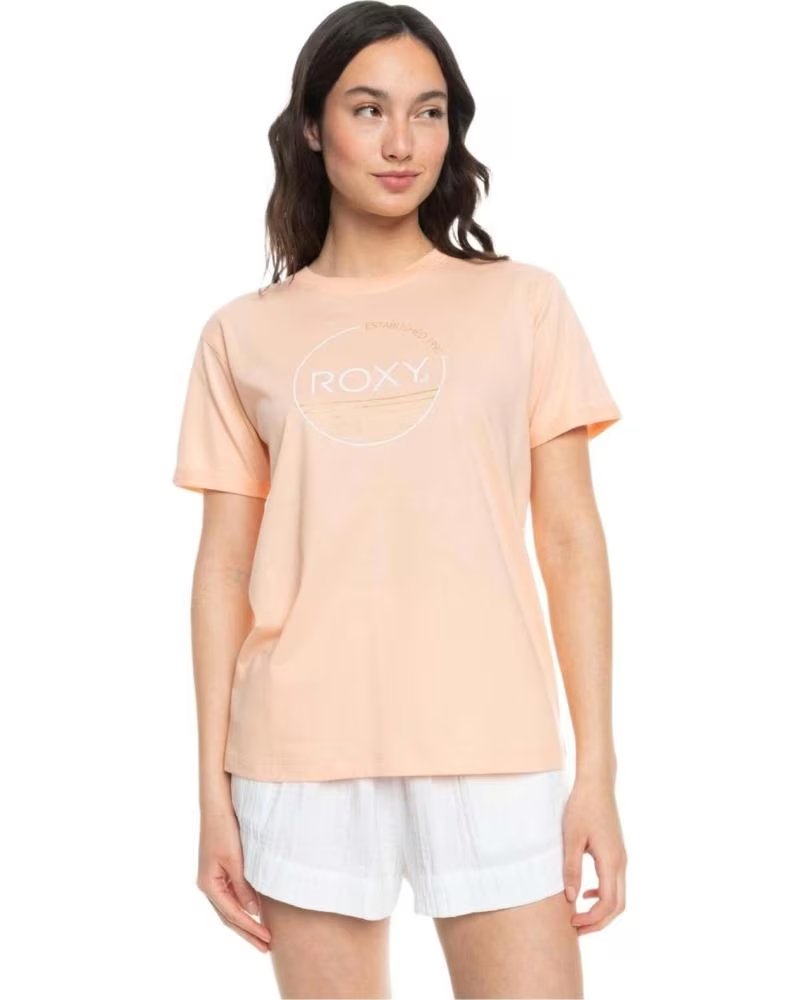 ROXY ROXY NOON OCEAN T-SHIRT FOR WOMEN NARANJA